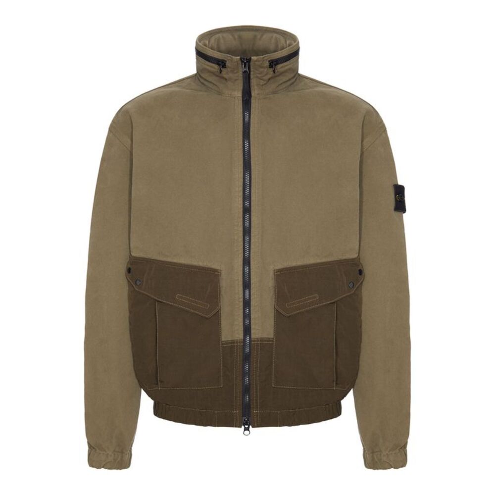 Stone Island Men Stone Island Cotton Jacket With Badge